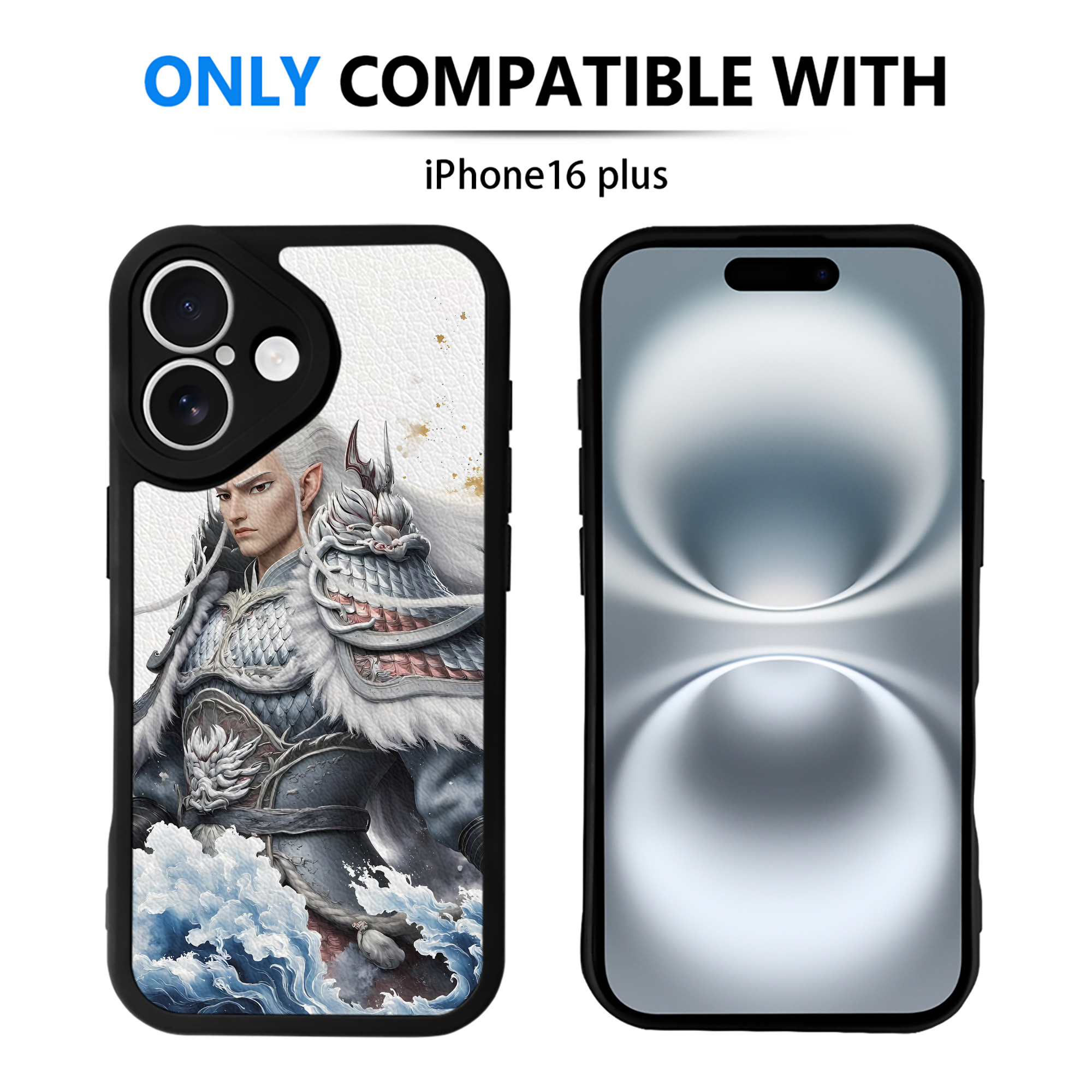 （画像用） Ne Zha 2 ナタ 魔童の大暴れ 【iPhone 16シリーズ対応】シリコンスマホケース（レザー調） 材質：シリコン